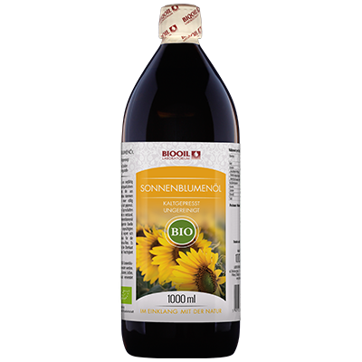 Sonnenblumenöl kaltgepresst BIO 1 L